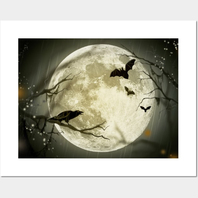 Halloween face mask Wall Art by mo designs 95